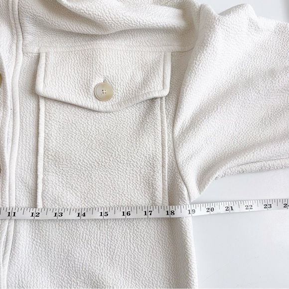 Mango MNG Between Season Jacket Mottled White XS Oversized Shacket Layering Coat - Picture 6 of 10